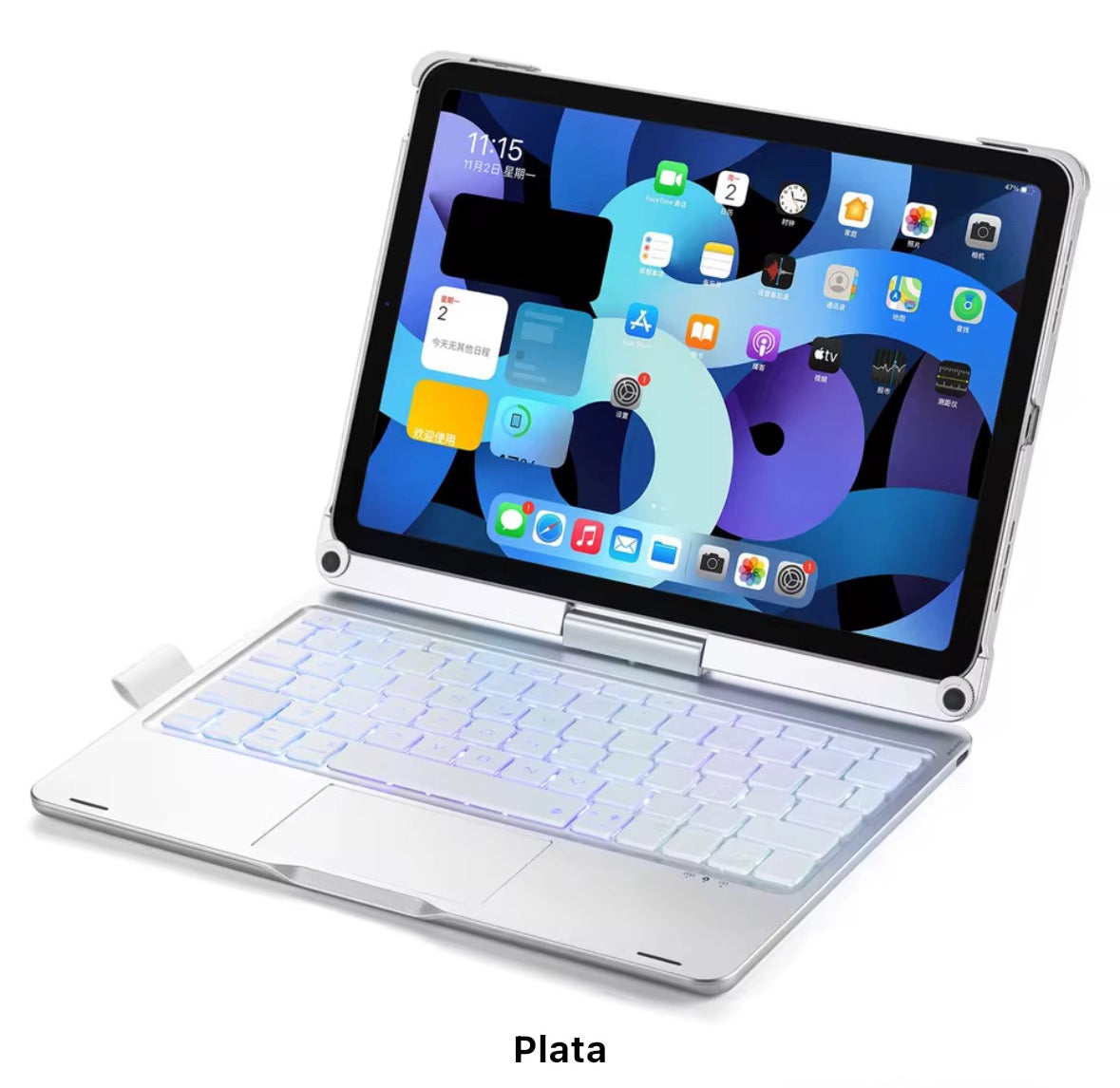 MAGIC KEYBOARD ROTATIVO 360° TOTAL COLOR
